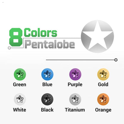2UUL SC13 8-Color Pentalobe Charging Port Screws Kit for iPhone X-17 Pro Max