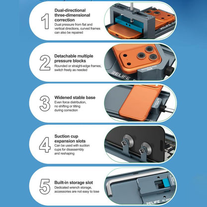 RELIFE RL-601PX Pro Dual-Direction Multifunctional Mobile Phones Frame Correction Tool