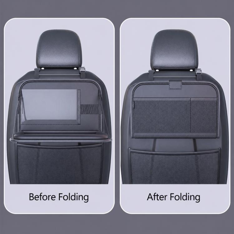 Car Seat Back Storage Rack Multifunctional Car Storage Bag Rear Seat Tray Desk, 40 x 25 cm