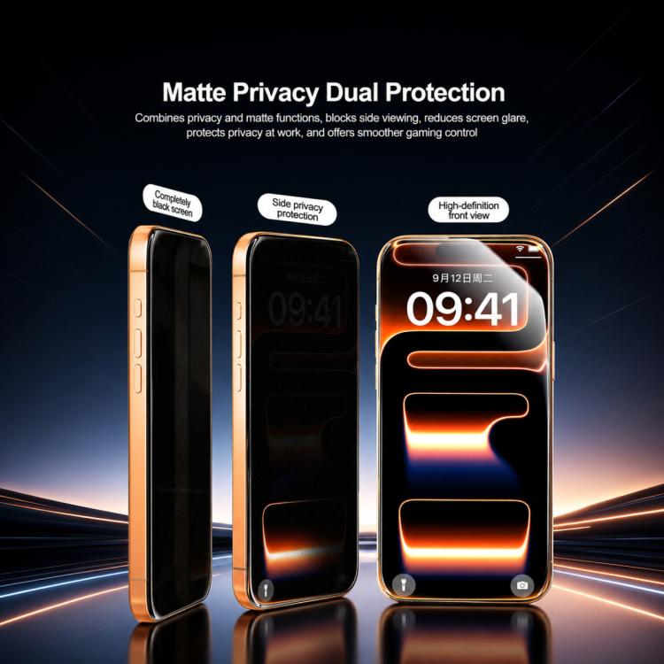RELIFE GF-12U Tempered Privacy Matte UV Film with UV Curing LED Lamp