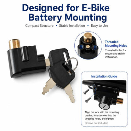 E-bike Electric Vehicle Battery Box Anti-theft Lock, 3-11mm, 7-15mm