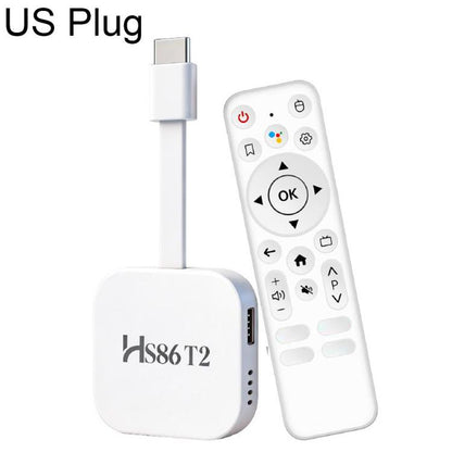 HS86 T2 Android 14 Mini HD TV Stick with Remote Control, 2GB+16GB, RK3518 Cortex-A53 Quad-Core, EU Plug, US Plug, UK Plug, AU Plug