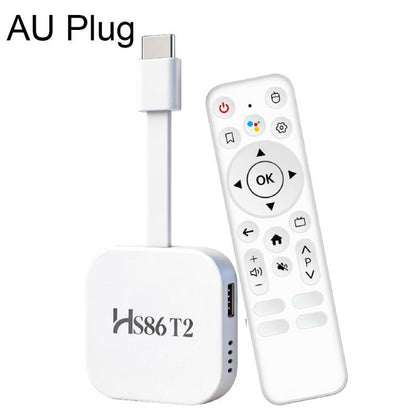 HS86 T2 Android 14 Mini HD TV Stick with Remote Control, 2GB+16GB, RK3518 Cortex-A53 Quad-Core, EU Plug, US Plug, UK Plug, AU Plug