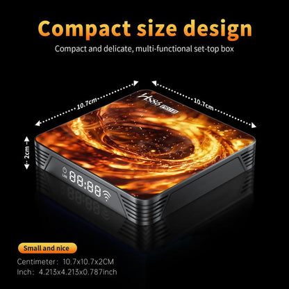 HS86 PRO13 Android 14 Wifi 6 BT 5.4 4K TV Box, EU Plug, AU Plug, UK Plug, US Plug