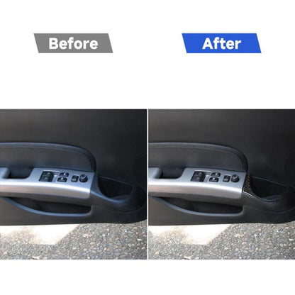 Car Carbon Fiber Car Door Water Cup Hole Decorative Sticker for Nissan 350z 2006-2009, Car Door Water Cup Hole