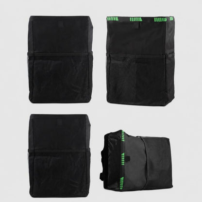 Car Storage Bag Car Back Seat Hook Garbage Can, Black Green, Black, Black Green + Trash Bags, Black + Trash Bags, Black Green + Tissue Bag