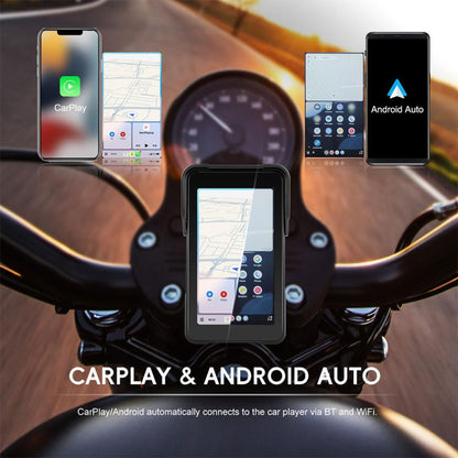 5 inch Vertical Motorcycle Portable Waterproof CarPlay GPS Navigator, Standard, Standard+Tire Pressure Monitor