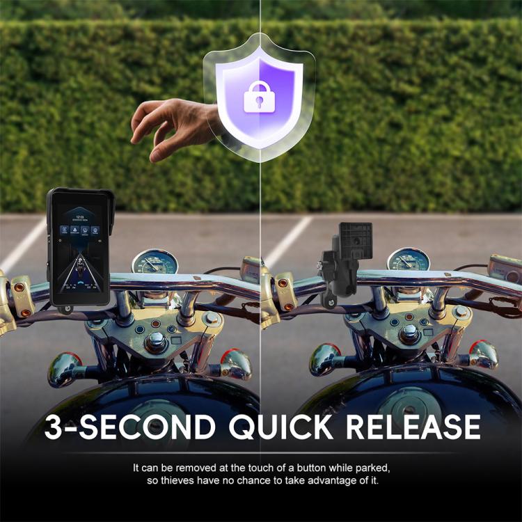5 inch Vertical Motorcycle Portable Waterproof CarPlay GPS Navigator, Standard, Standard+Tire Pressure Monitor