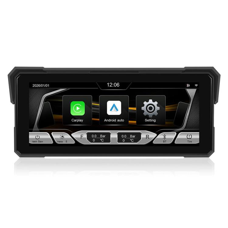 8.1 inch Motorcycle Portable Waterproof Wireless CarPlay GPS Navigator, Standard, Standard+Tire Pressure Monitor