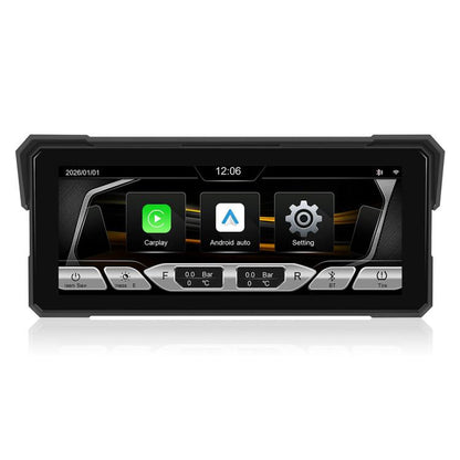 8.1 inch Motorcycle Portable Waterproof Wireless CarPlay GPS Navigator, Standard, Standard+Tire Pressure Monitor