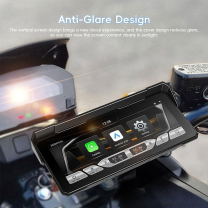 8.1 inch Motorcycle Portable Waterproof Wireless CarPlay GPS Navigator, Standard, Standard+Tire Pressure Monitor