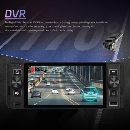 5 inch Single Din Android 15 Center Console CarPlay Car Video Navigation, Standard, Standard+Reversing Camera+Mic
