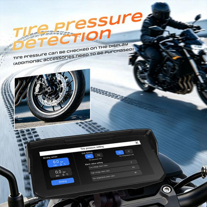 6.86 inch Motorcycle Wireless CarPlay and Android Auto Display Screen Navigator, Standard, with Tire Pressure Sensor