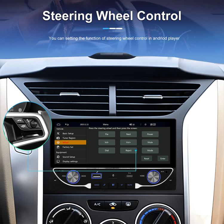 6.86 inch Car Wireless Carplay Dual Spindle MP5 Player, Standard, Standard+Reversing Camera
