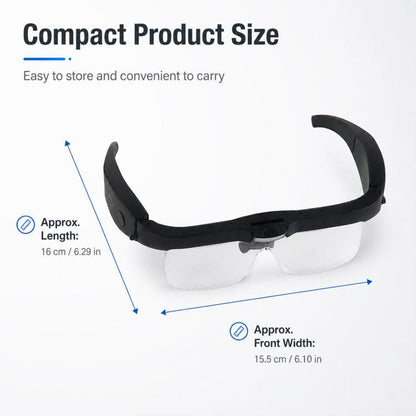 12539DC1 USB Rechargeable Head-Mounted LED Magnifier, 12539DC1