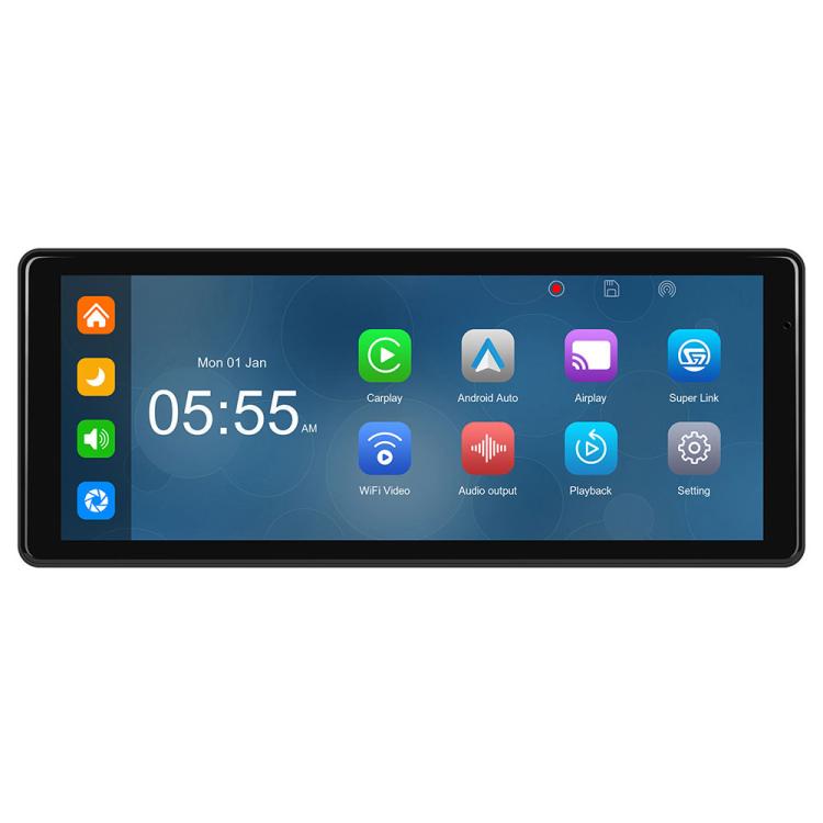 8.1 inch 2.5K Center CarPlay Auto Car Portable Navigation Screen, Standard, Standard+Reversing Camera