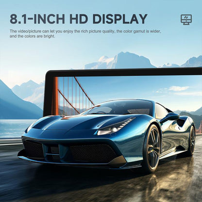 8.1 inch 2.5K Center CarPlay Auto Car Portable Navigation Screen, Standard, Standard+Reversing Camera