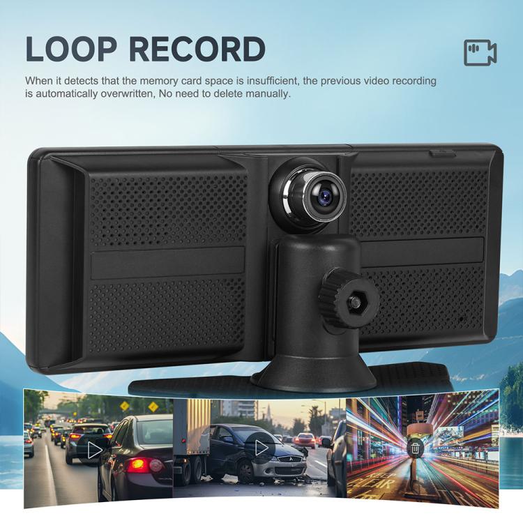 8.1 inch 2.5K Center CarPlay Auto Car Portable Navigation Screen, Standard, Standard+Reversing Camera