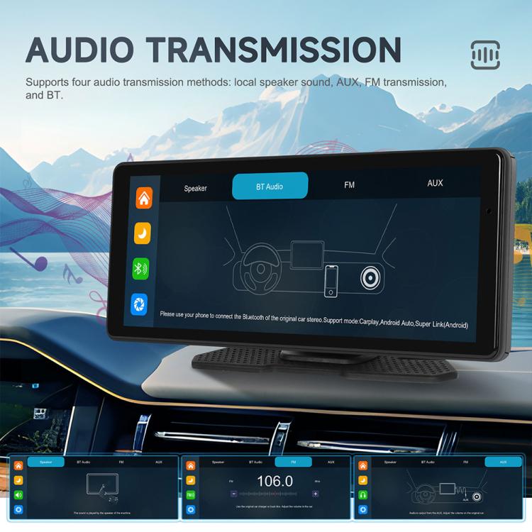 8.1 inch 2.5K Center CarPlay Auto Car Portable Navigation Screen, Standard, Standard+Reversing Camera