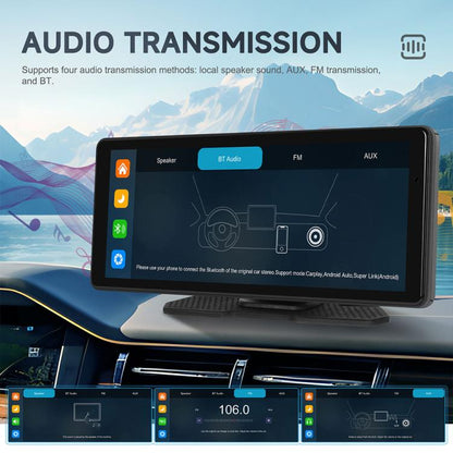 8.1 inch 2.5K Center CarPlay Auto Car Portable Navigation Screen, Standard, Standard+Reversing Camera