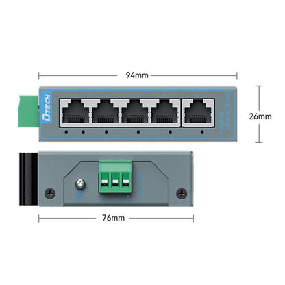 Industrial Rail Ethernet Switch, 100 Mbps Switch, Gigabit Switch