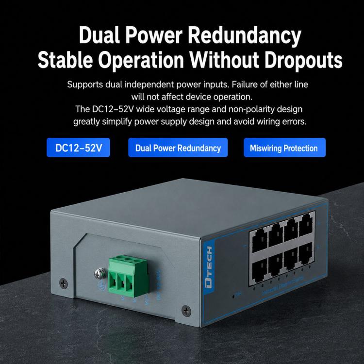 Industrial Rail Ethernet Switch, 100 Mbps Switch, Gigabit Switch