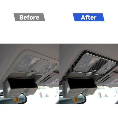 Car Carbon Fiber Hardtop Reading Light Decorative Sticker for Nissan 350z 2006-2009, Hardtop Reading Light