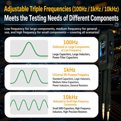 SMART SENSOR AR101A Digital Tweezers LCR Tester SMD Component Test Tweezers