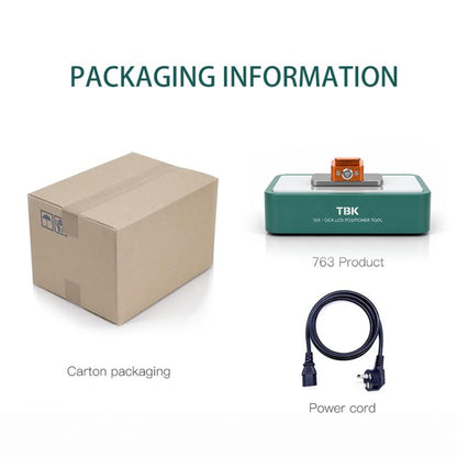 TBK 763 Vacuum OCA LCD Positioning Machine, EU Plug, US Plug, UK Plug