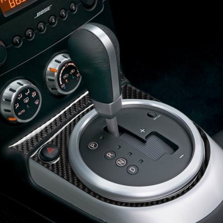 Car Carbon Fiber Gears Panel Decorative Sticker for Nissan 350z 2006-2009, Left Drive, Gears Panel, Left Drive