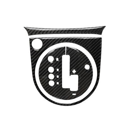 Car Carbon Fiber with Automatic Transmission Gears Panel Decorative Sticker for Nissan 350z 2006-2009, Left Drive, Automatic Transmission Gears Panel, Left Drive