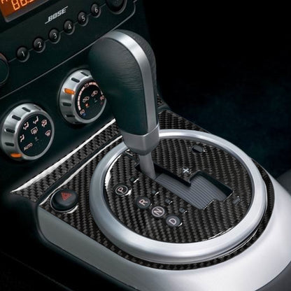 Car Carbon Fiber with Automatic Transmission Gears Panel Decorative Sticker for Nissan 350z 2006-2009, Left Drive, Automatic Transmission Gears Panel, Left Drive