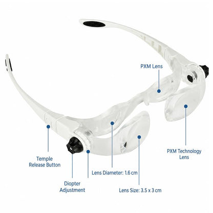 7102-450 Eyeglass Style Adjustable Magnifier, 7102-450