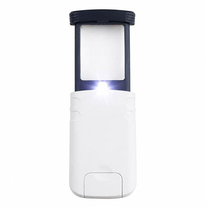 94535 Portable Rectangular Folding Pull-out Magnifying Glass with LED Light