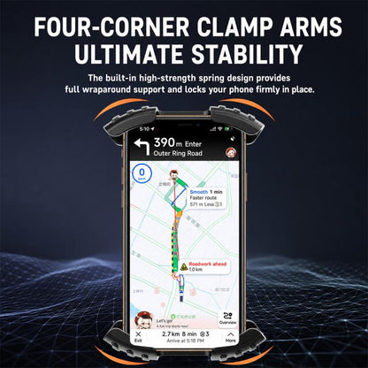 Motorcycle Phone Navigation Holder, CH11-Rearview Mirror, CH12-Handlebar