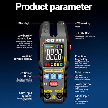ANENG PN131 AC/DC Clamp-on Multifunction Digital Multimeter, PN131