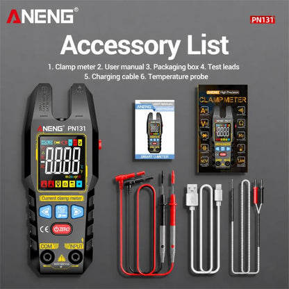 ANENG PN131 AC/DC Clamp-on Multifunction Digital Multimeter, PN131