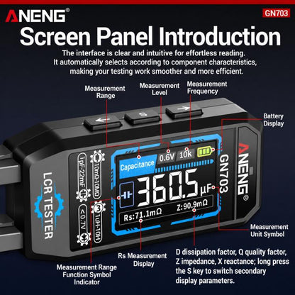 ANENG GN703 Tweezers Type LCR Digital Measuring Instrument, GN703