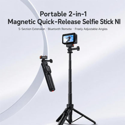 Yesido SF38 Portable 2 in 1 Magnetic Quick-Release Selfie Stick NI, SF38