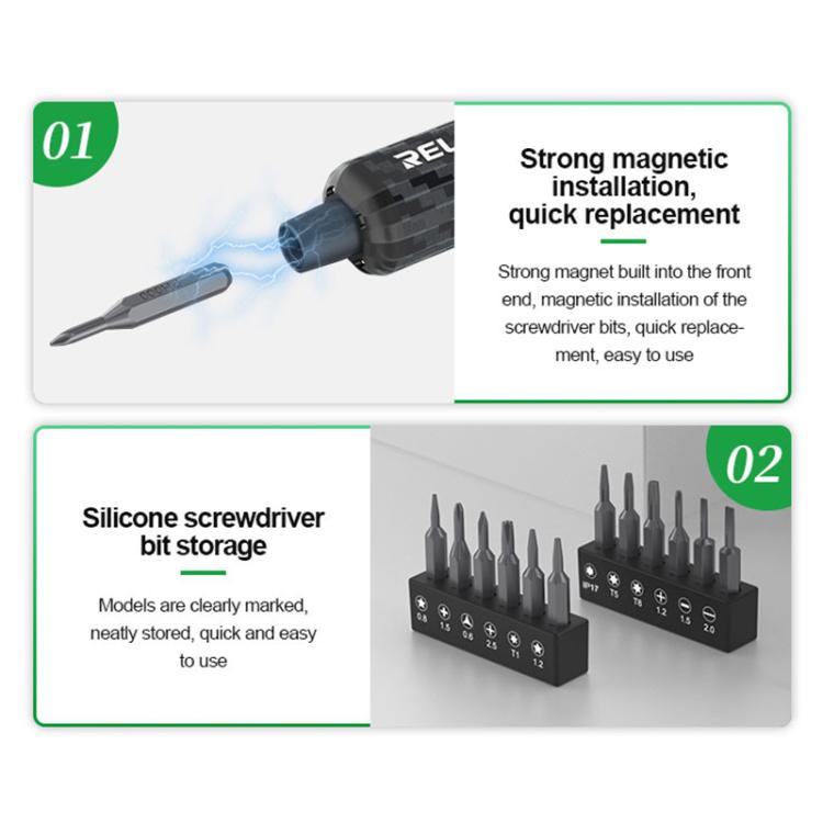 RELIFE E1 Powerful Carbon Fiber Electric Screwdriver Set, RELIFE E1