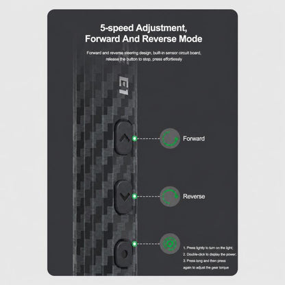 RELIFE E1 Powerful Carbon Fiber Electric Screwdriver Set, RELIFE E1