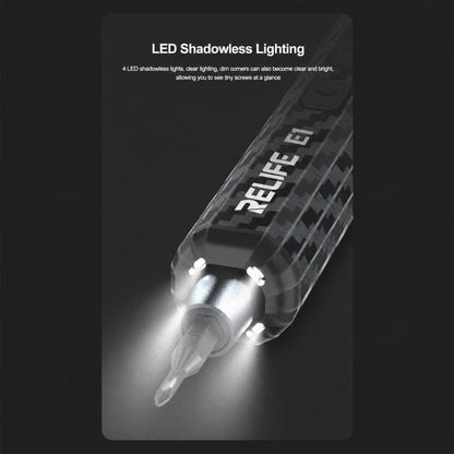 RELIFE E1 Powerful Carbon Fiber Electric Screwdriver Set, RELIFE E1