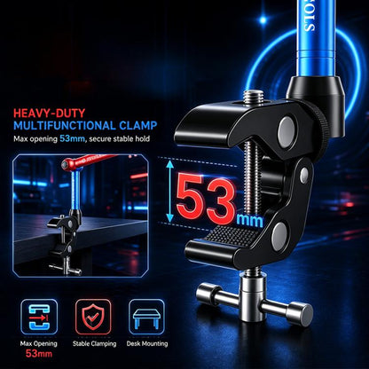 JTX X2 Multifunctional Rotated Magic Hand Universal Bracket for Curve Ammeter / Cameras / Macro Lenses
