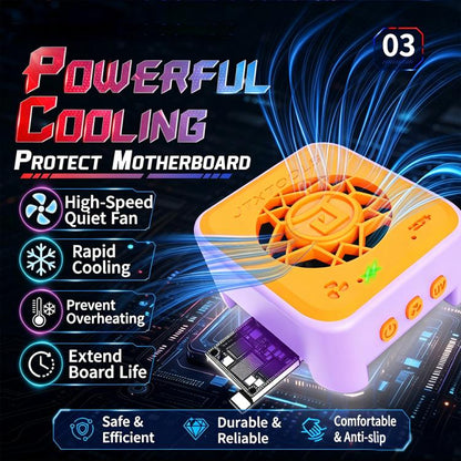 Mobile Phone Motherboard PCB Repair 2-in-1 UV Curing Light with Cooling Fans