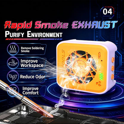 Mobile Phone Motherboard PCB Repair 2-in-1 UV Curing Light with Cooling Fans