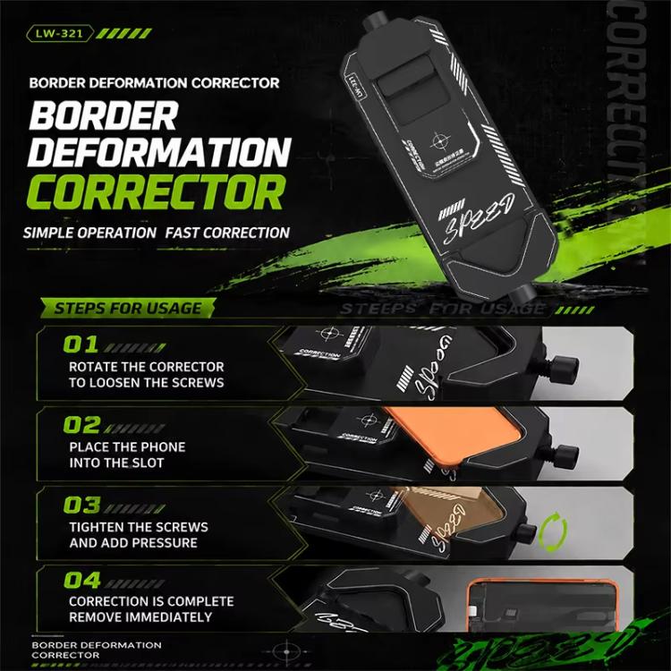 LUOWEI LW-321 Straight-Edge and Rounded-Corner 2-in-1 Mobile Phone Frame Deformation Corrector