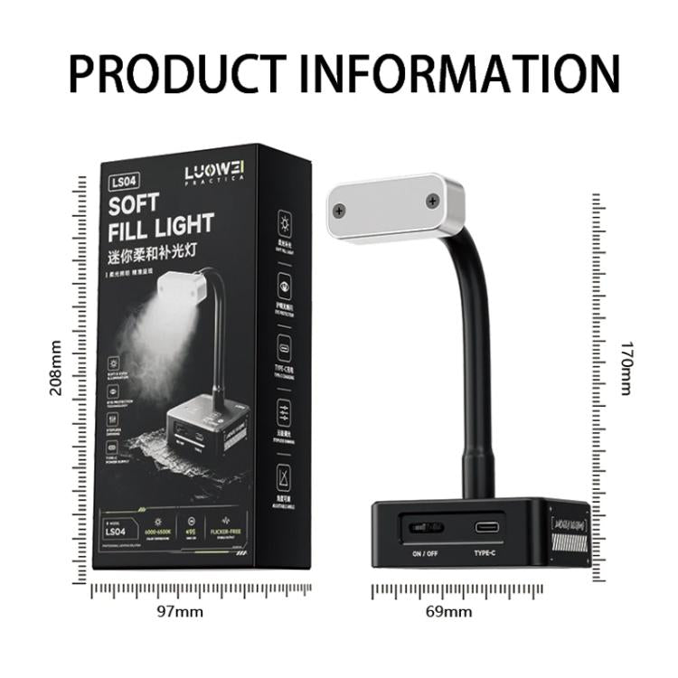LUOWEI LS-04 Mini Soft Fill Light
