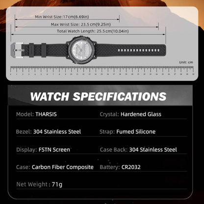 NORTH EDGE THARSIS Martian Style 5ATM Luminous Outdoor Electronic Watch