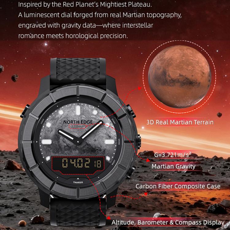 NORTH EDGE THARSIS Martian Style 5ATM Luminous Outdoor Electronic Watch