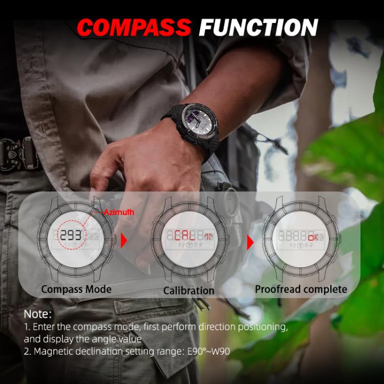 NORTH EDGE THARSIS Martian Style 5ATM Luminous Outdoor Electronic Watch